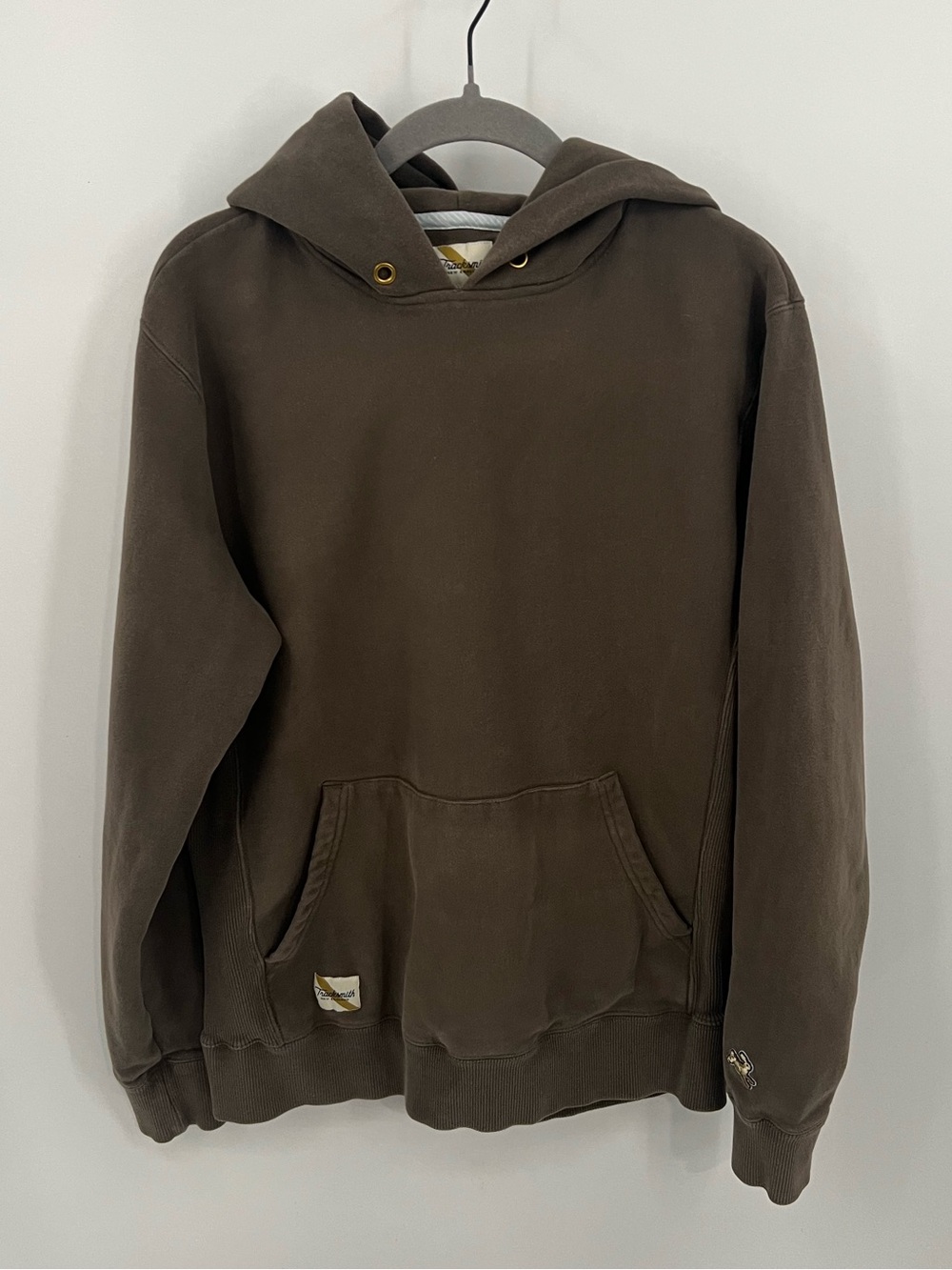 Tracksmith New England Brown Hooded Sweatshirt